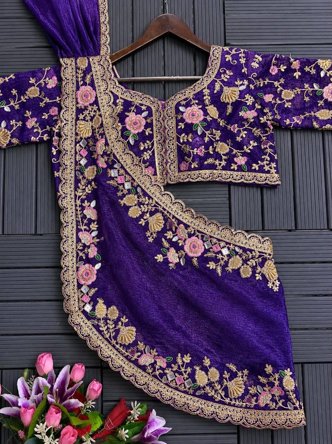 Stunning Designer Embroidered Lehenga Choli