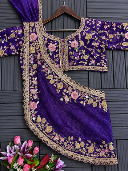Stunning Designer Embroidered Lehenga Choli