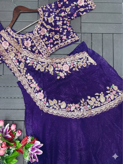 Stunning Designer Embroidered Lehenga Choli