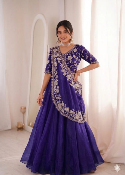 Stunning Designer Embroidered Lehenga Choli