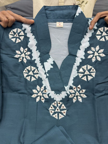 Premium Silk Co-ord Set With Handwork