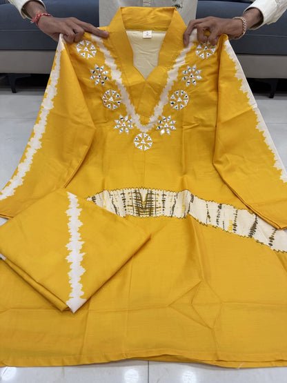 Premium Silk Co-ord Set With Handwork