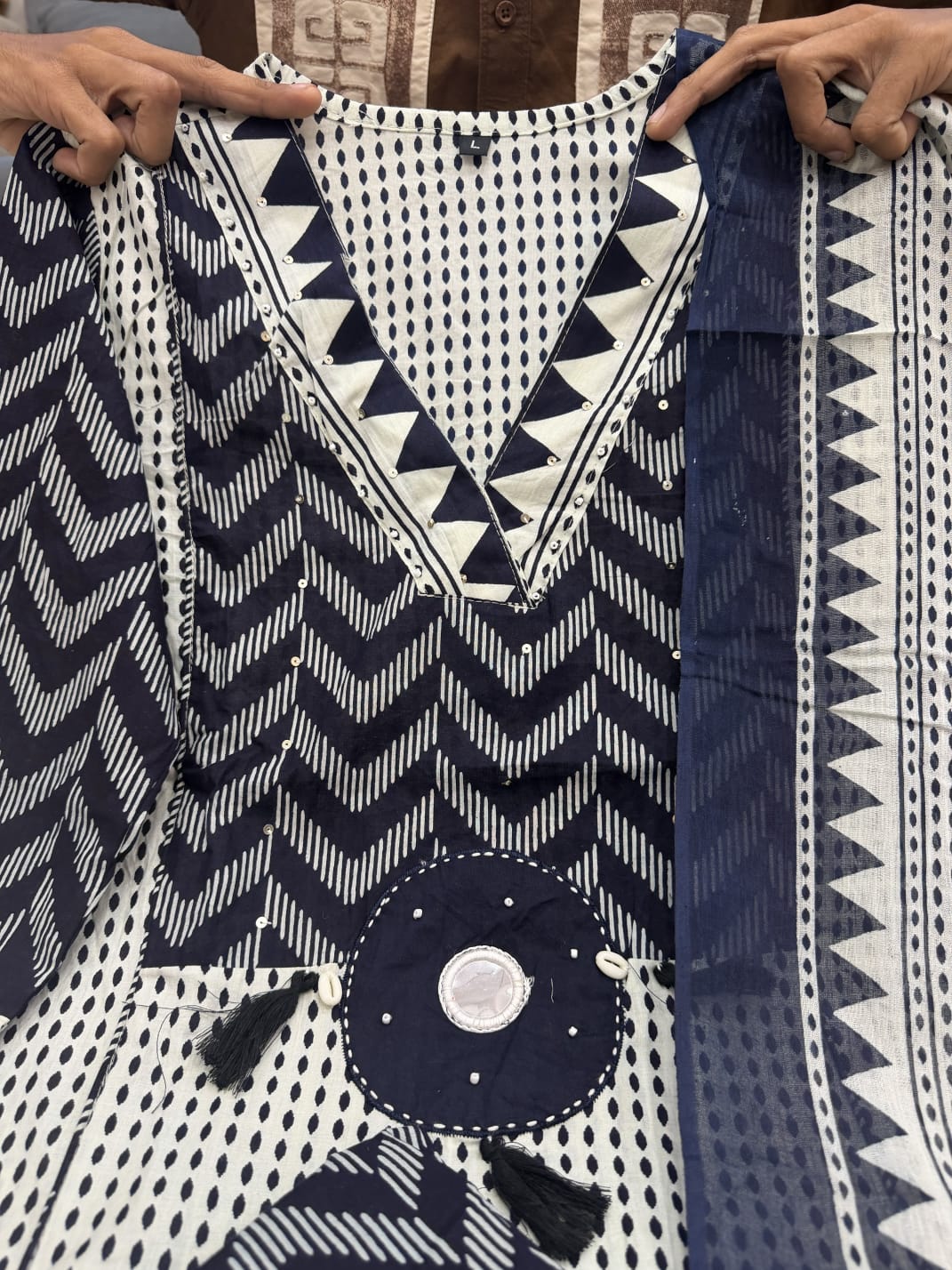 Elegant Trendy Cotton Kurta 3-Piece Set