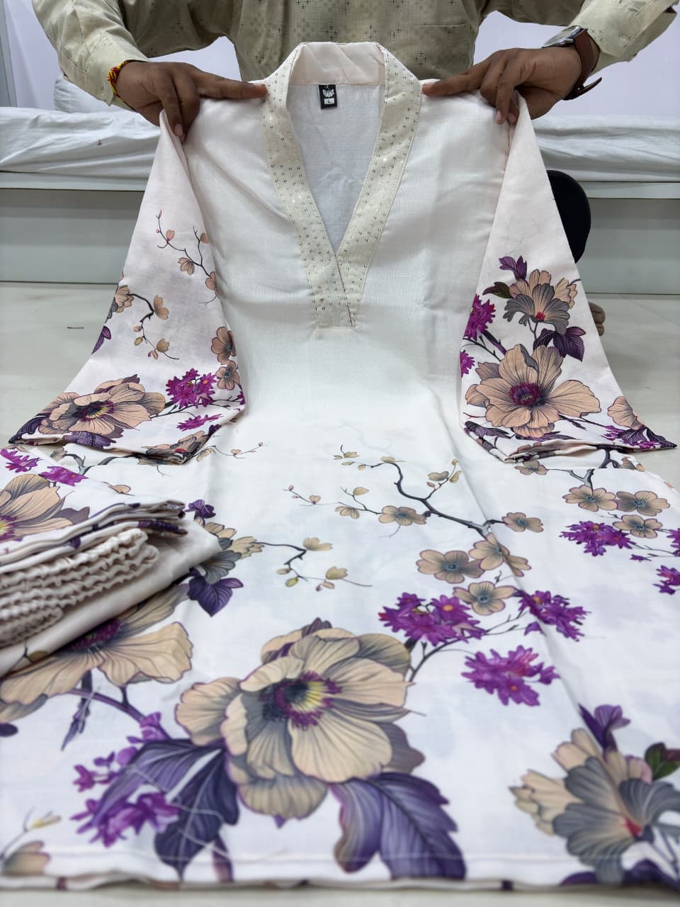 Premium Printed Linen Cotton Co-Ord Set