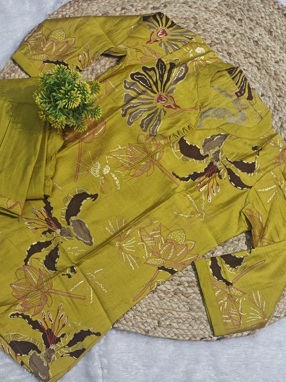 Designer Mustard Yellow Pure Viscose Co-ord Set