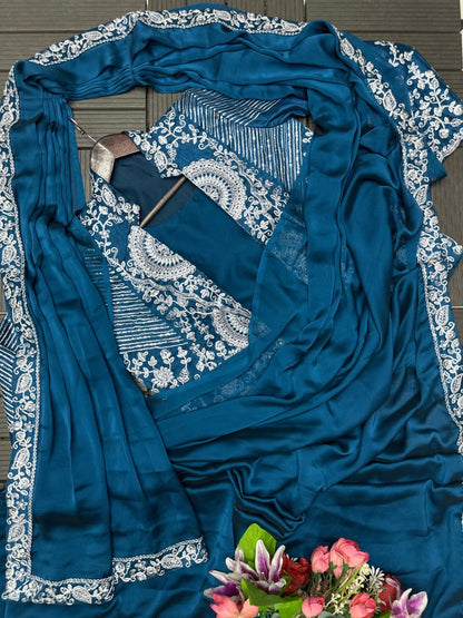 Ready-to-Wear Saree with Designer Jacket