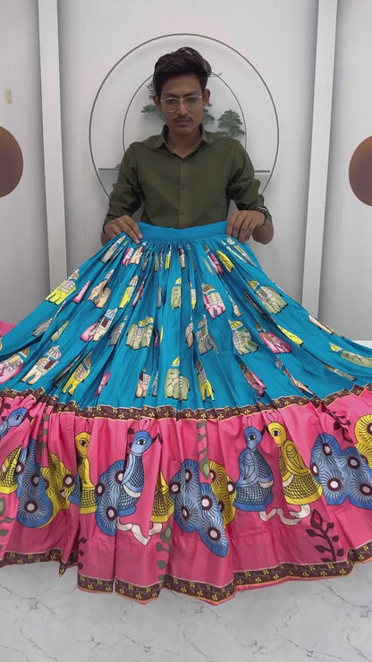 Festive Elegant Kalamkari Lehenga Set