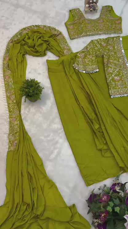 Stunning Indo-Western Drape Saree
