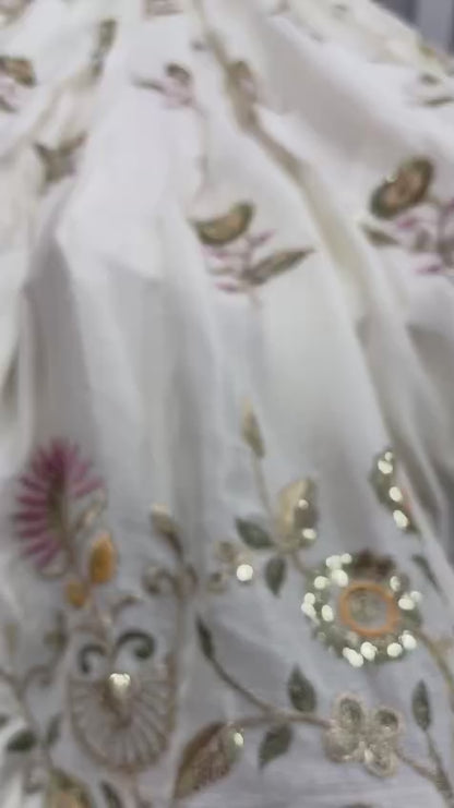 Graceful Chinon Lehenga Choli Set