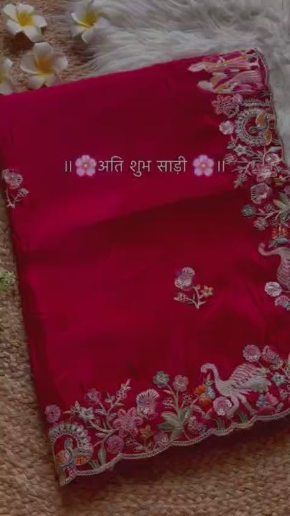 Dulha Dulhan Designer Silk Saree