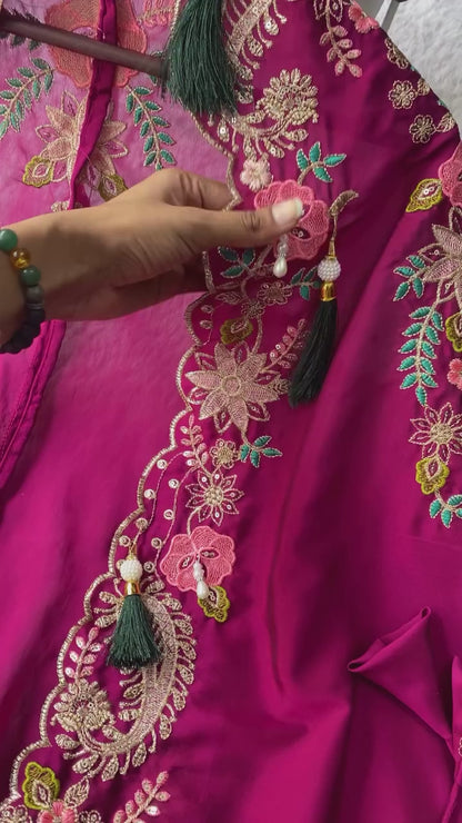 Party Special Silk Indo-Western Set