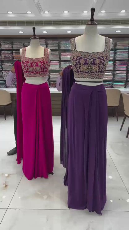 Stunning Indo-Western Drape Saree