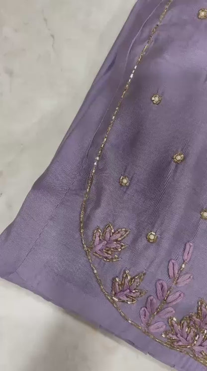 Timeless Mul Chanderi Anarkali 3-Piece Set