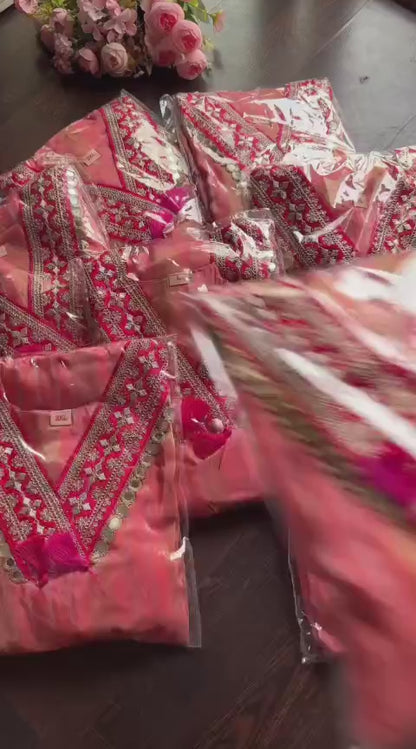 Gorgeous Banarasi Silk Suit Set in 3 Colours